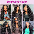 30 Inch Loose Deep Wave Frontal Wig Human Hair 13x4 Curly Lace Front Wig Transparent HD Lace Water Wigs 180 Density Brazilian
