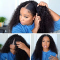 V Part Wig Human Hair Curly Wig No Leave Out Glueless Wig With Clip For Women No Sew In 30 Inch None Lace Front Wigs Natural Wig