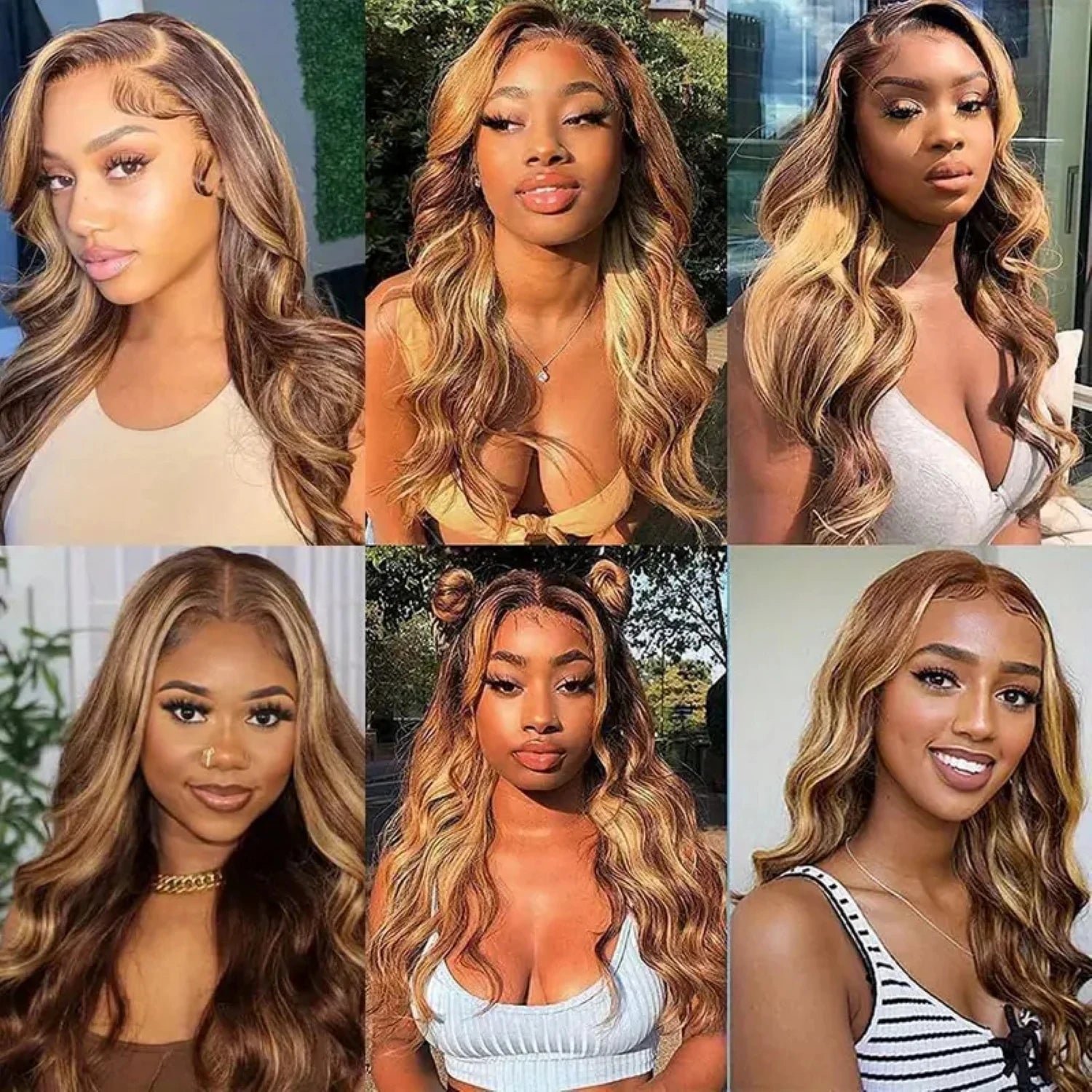 4/27 Body Wave Lace Front Wigs 13x4 Highlight Ombre Human Hair Honey Blonde Pre Plucked 13x6 HD Transparent Lace Glueless Wigs