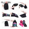 Satin Storage Bags 25*35cm wig storage Satin Wig Bags Black Pink Soft Silk Wig Bag For Hair Wig Packaging Tools