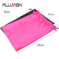 Satin Storage Bags 25*35cm wig storage Satin Wig Bags Black Pink Soft Silk Wig Bag For Hair Wig Packaging Tools