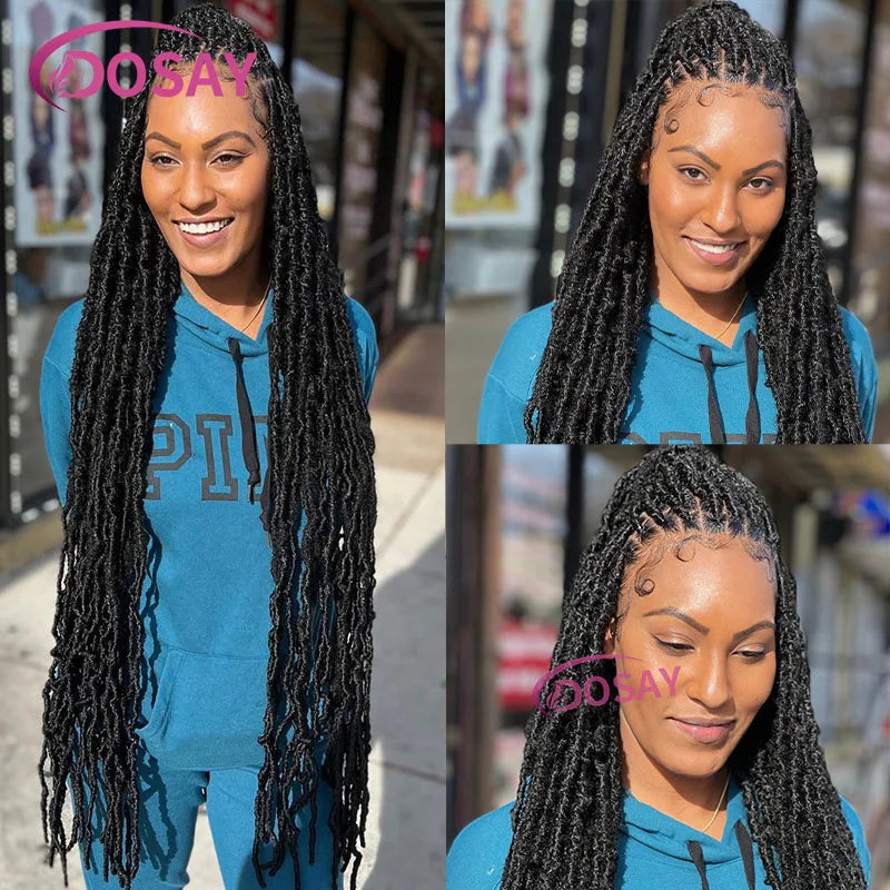 40" Butterfly Senegalese Twist Braided Wig – Full Lace