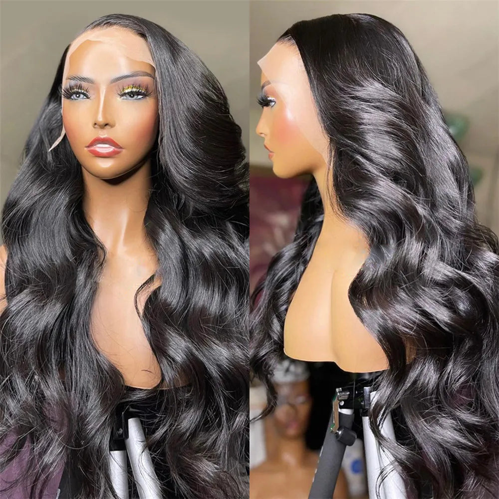 30 40 44 Inch Body Wave 13x4 13x6 360 Hd Lace Frontal Wig Human Hair 4x4 5x5 Brazilian PrePlucked Lace Front Hair Wigs For Women