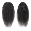 Afro Kinky Curly Drawstring Ponytail Human Hair Natural Ponytail Extension 12A Brazilian Virgin Human Hair Ponytail Natural Blac