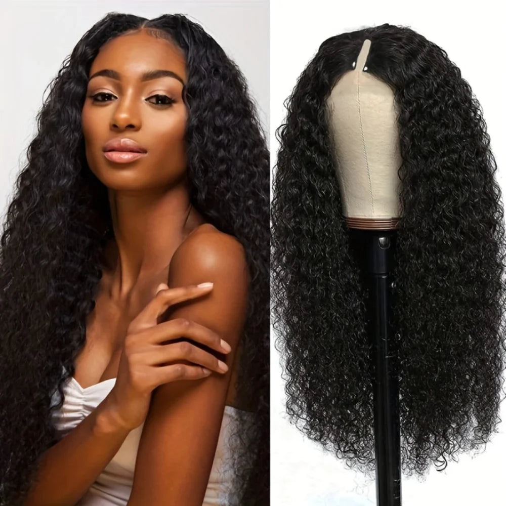 Upgraded V Part Wig Kinky Curly