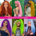 613 13x6 HD Lace Frontal Wig Human Hair Blonde 13x4 Lace Front Curly Wigs Deep Wave 30 inch Wigs for Women Choice