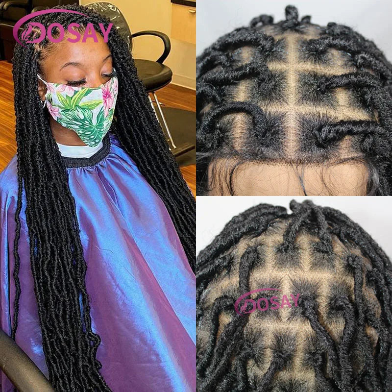 40" Butterfly Senegalese Twist Braided Wig – Full Lace