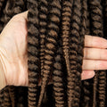 Synthetic Twisted Braided Wigs for Black Women Full Lace Synthetic Braided Wigs Brown Bob Wig Knotless 16 Inch