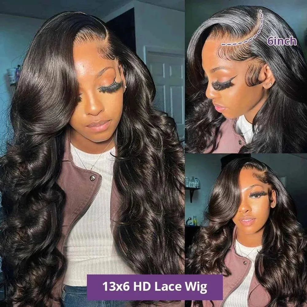 13x4 Body Wave Human Hair Wigs 30 40 Inch 13x6 Hd Lace Frontal Wig Human Hair For Women Pre Plucked Lace Front Human Hair Wigs