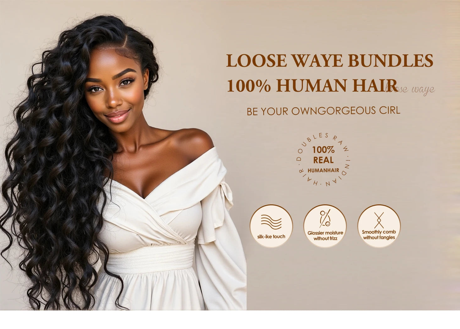 14A Loose Wave Bundles Human Hair 28 30 32 34 Inch Brazilian Hair 1/4/5/6 Bundles 100% Human Hair Raw Hair Bundles Extensions