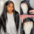 40 46Inch Bone Straight Lace Front Wigs Human Hair 13x6 360 Hd Lace Frontal Wig Brazilian Hair PrePlucked For Women 300% Density