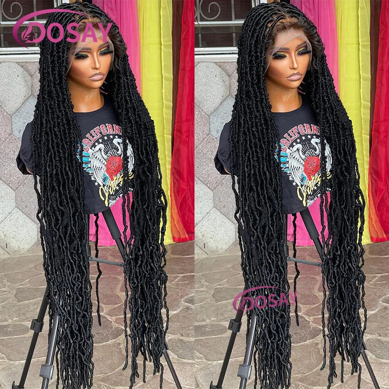 40" Butterfly Senegalese Twist Braided Wig – Full Lace