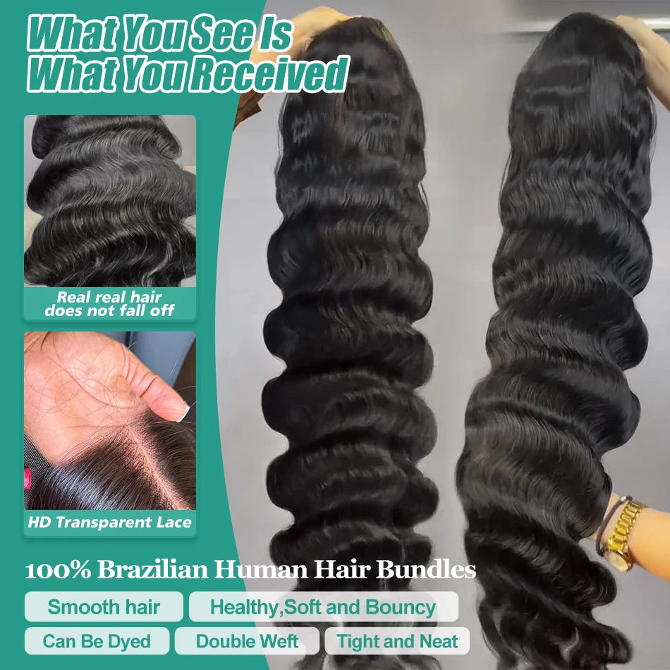 Wigirl HD 200% 5X5 Glueless 30 42 Inches Body Wave 6x6 Ready To Wear Lace Front Human Hair Wigs Closure Wig Lace Frontal Wig