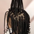 16 Inches Short Box Braided Full Lace Wigs for Black Women Brown Box Braiding Hair Wigs African Braids Lace Wigs Curly Ends Wig