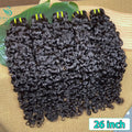 SWANEE Burmese Curly Human Hair Bundles Raw Hair Bundles 12A Curly Human Virgin Hair Weaving For Women Natural Black Color