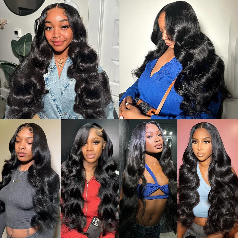 Body Wave Human Hair Bundles 32 36 Inch 100% Unprocessed Brazilian Natural Hair Waves 2/3/4 Bundles Hair Weave Extensions