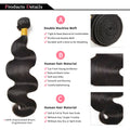 Body Wave Bundles Human Hair Brazilian Hair Weave Bundles 100% Natural Black Human Hair Extensions 1 3 4 PCS Bundles