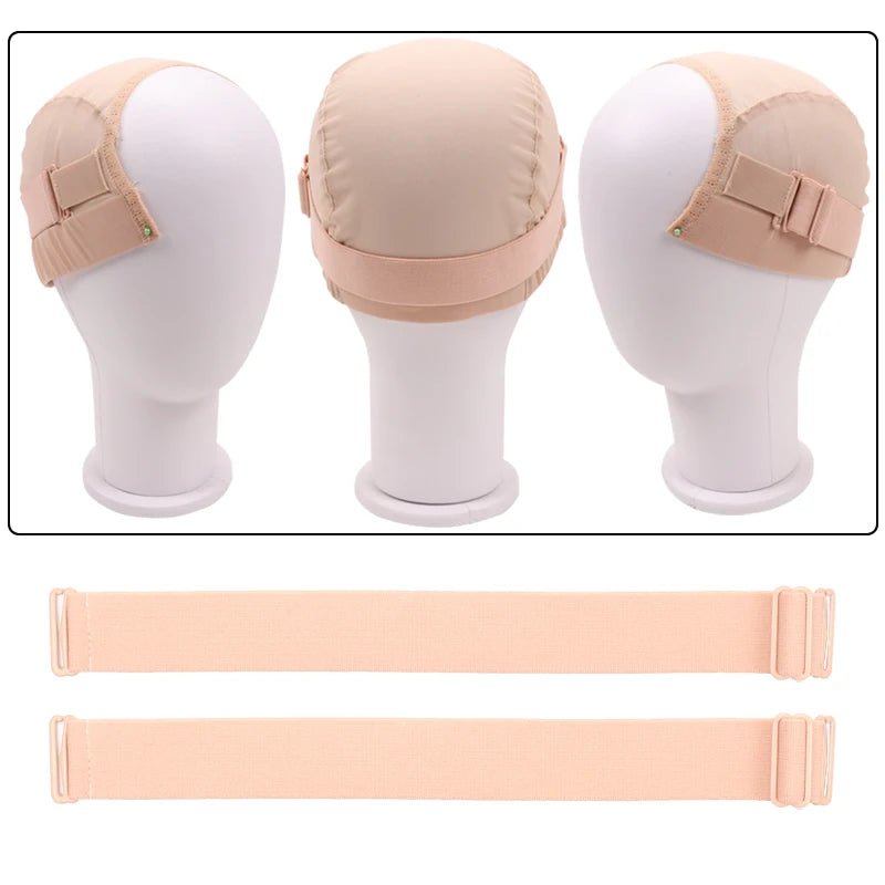 Adjust Elastic Hair Band For Wig Black Brown Blond Wig Band To Hold Wigs Anti Slip Hair Bands For Wigs Top Wig Accessories Stuff