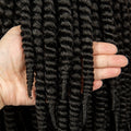 Synthetic Twisted Braided Wigs for Black Women Full Lace Synthetic Braided Wigs Brown Bob Wig Knotless 16 Inch