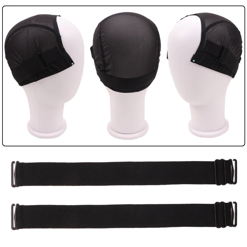 Adjust Elastic Hair Band For Wig Black Brown Blond Wig Band To Hold Wigs Anti Slip Hair Bands For Wigs Top Wig Accessories Stuff