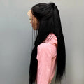 Micro Twist Braided Wig on Front Lace Color 1b Black braids 28inches Glueless Tiny Twist Braid Wigs For black Women