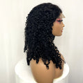 5x5 Glueless Highlight Burmese Bouncy Curly Human Hair Wigs 350% Density Lace Closure Pixie Curly Wigs for Women PrePlucked Remy