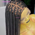 Synthetic Triangle Braids Hair Wig Full Lace Braided Wigs For Black Women Knotless Box Braid Wig 26