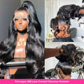 30 40 44 Inch Body Wave 13x4 13x6 360 Hd Lace Frontal Wig Human Hair 4x4 5x5 Brazilian PrePlucked Lace Front Hair Wigs For Women