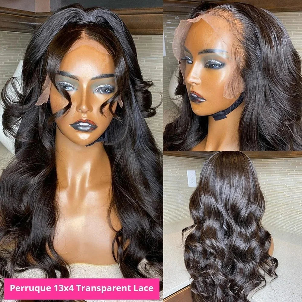 30 40 44 Inch Body Wave 13x4 13x6 360 Hd Lace Frontal Wig Human Hair 4x4 5x5 Brazilian PrePlucked Lace Front Hair Wigs For Women