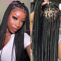Synthetic Triangle Braids Hair Wig Full Lace Braided Wigs For Black Women Knotless Box Braid Wig 26