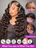 30 40Inch Human Hair 13x6 13x4 HD Lace Frontal Wig Brazilian Loose Deep Wave Curly Human Hair 360 Full Lace Front Wig Preplucked
