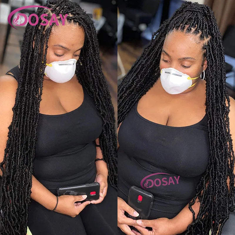 40" Butterfly Senegalese Twist Braided Wig – Full Lace