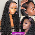 40 46 Inch Deep Wave 13x6 13x4 Hd Lace Front Human Hair Wig 250 Density Water Curly 360 Lace Frontal Wigs Human Hair For Women