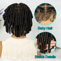 Synthetic Dreadlock Faux Locs wig Knotless Box Braided Wig Lace Front Braided Wig Full Lace African Braiding Hair For Man Women