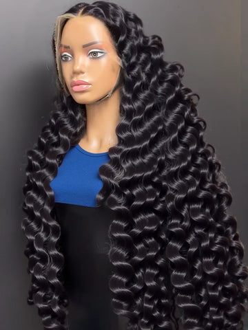 Wet Curly 30 40 Inches Loose Deep Wave 13x6 HD Lace Front Wigs Brazilian Water Wave 13x4 Lace Frontal Human Hair Wig For Women