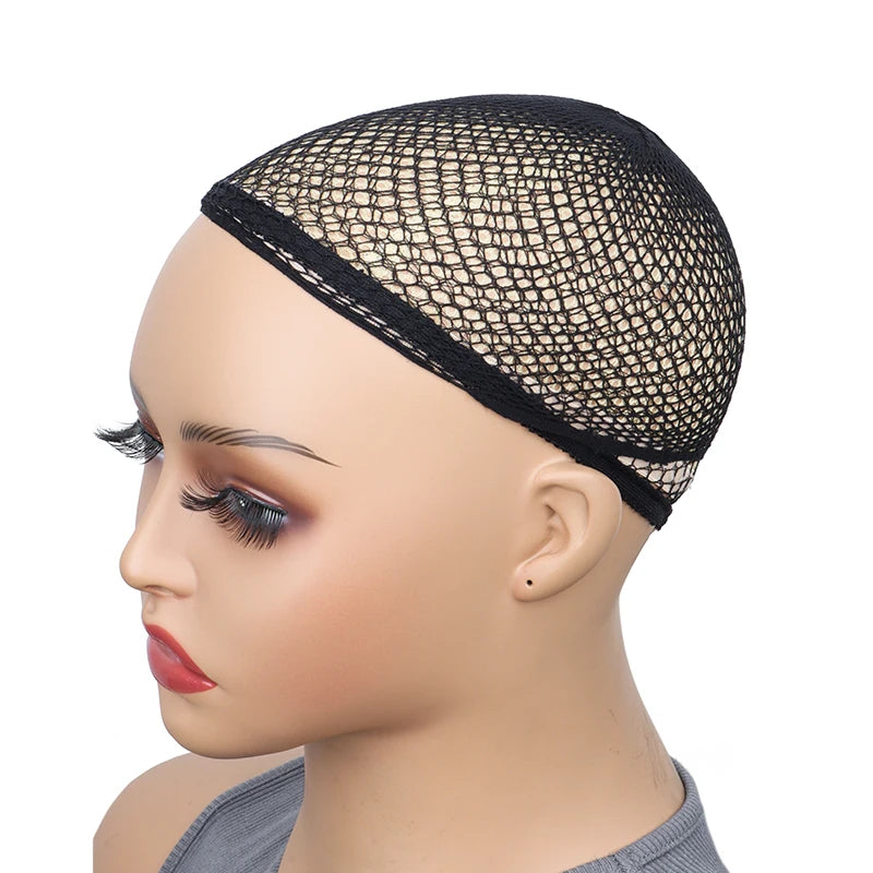 Stretchable Elastic Hair Nets,Black Hairnet Mesh Wig Cap for Long Hair,Hair Net for Wig, Hair Cap for Wigs