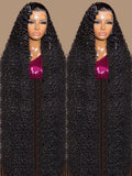 40 46 Inch Deep Wave 13x6 13x4 Hd Lace Front Human Hair Wig 250 Density Water Curly 360 Lace Frontal Wigs Human Hair For Women