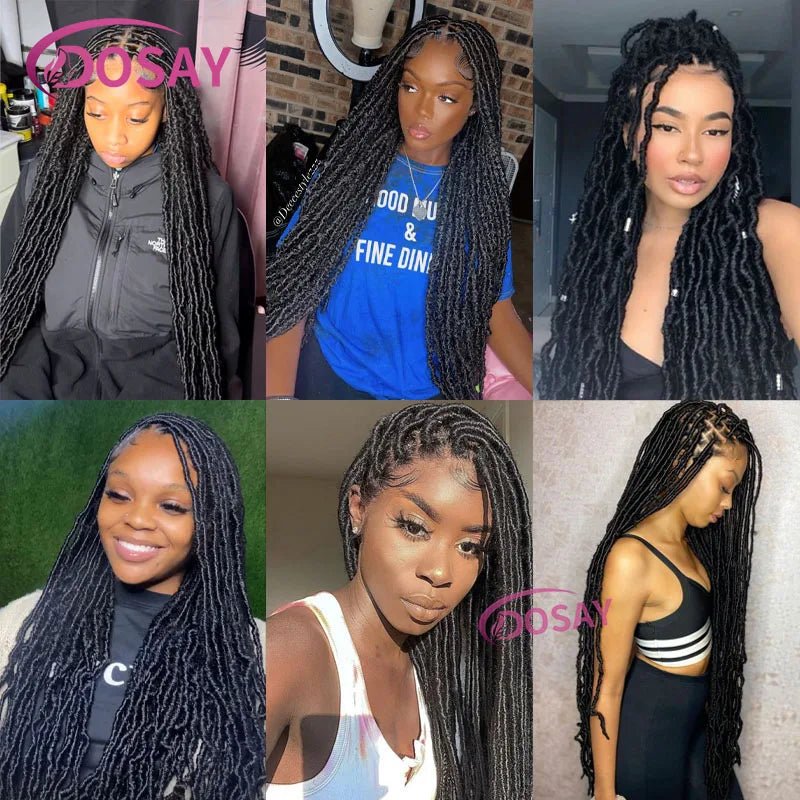 40" Butterfly Senegalese Twist Braided Wig – Full Lace