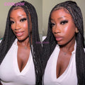 Synthetic Triangle Braids Hair Wig Full Lace Braided Wigs For Black Women Knotless Box Braid Wig 26