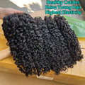 SWANEE Burmese Curly Human Hair Bundles Raw Hair Bundles 12A Curly Human Virgin Hair Weaving For Women Natural Black Color