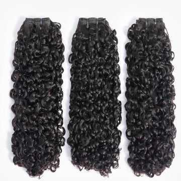 Curly Bundles Brazilian Unprocessed Kinky Human Hair