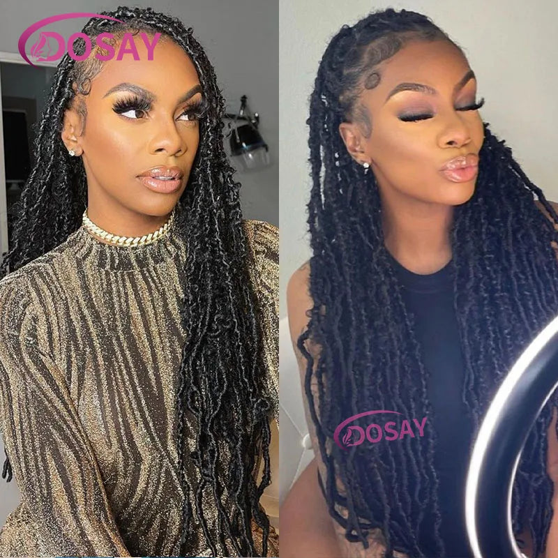 40" Butterfly Senegalese Twist Braided Wig – Full Lace