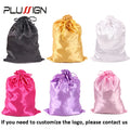 Satin Storage Bags 25*35cm wig storage Satin Wig Bags Black Pink Soft Silk Wig Bag For Hair Wig Packaging Tools