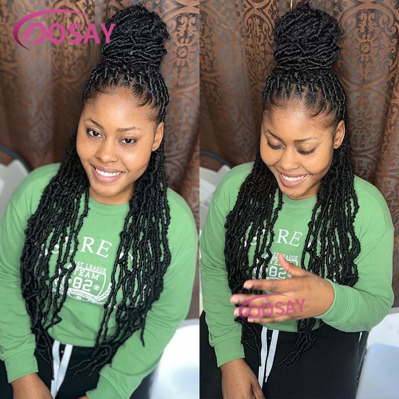 40" Butterfly Senegalese Twist Braided Wig – Full Lace