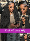 40 46 Inch Deep Wave 13x6 13x4 Hd Lace Front Human Hair Wig 250 Density Water Curly 360 Lace Frontal Wigs Human Hair For Women