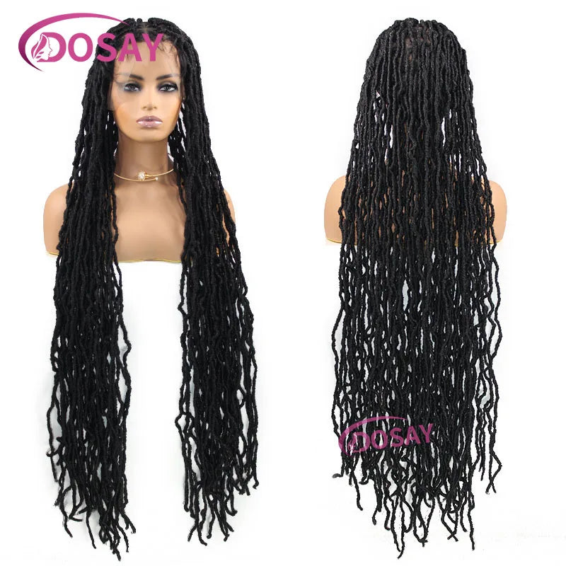 40" Butterfly Senegalese Twist Braided Wig – Full Lace
