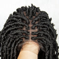 Synthetic Lace Front Wig Braided Wigs Dreadlock Wig 16 inches Short Knotless Butterfly Locs Wigs for Black Women Synthetic Wig