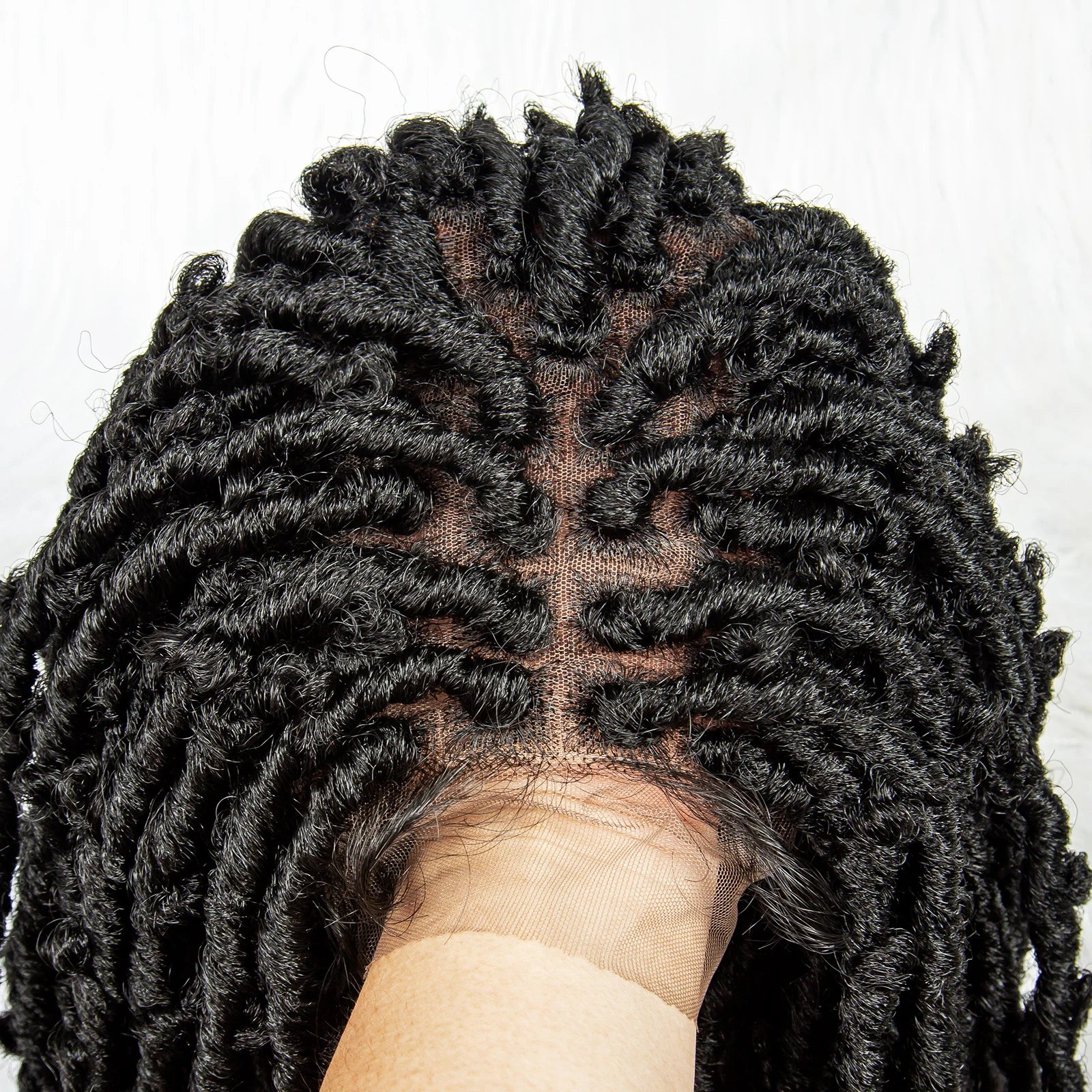 Synthetic Lace Front Wig Braided Wigs Dreadlock Wig 16 inches Short Knotless Butterfly Locs Wigs for Black Women Synthetic Wig
