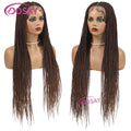 Twist Braided Wigs Box Braided Lace Front Wig For Black Women Synthetic Full Lace Frontal Wig Faux Locs Wig Goddess Braids Wigs