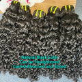 SWANEE Burmese Curly Human Hair Bundles Raw Hair Bundles 12A Curly Human Virgin Hair Weaving For Women Natural Black Color